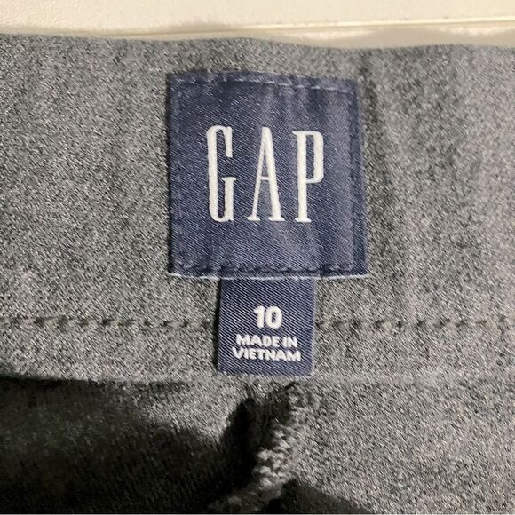 GAP Slacks Women Size 10 Grey Side Zip Ankle - Picture 5 of 9